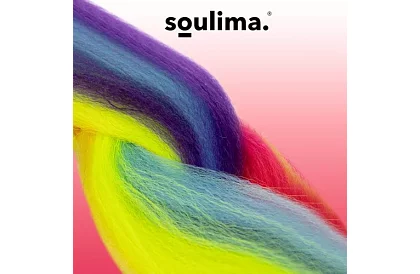 Syntetyczne ombre warkocze na włosy – tęczowe