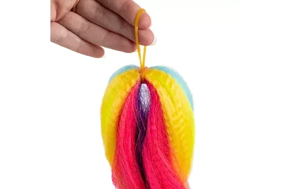 Syntetyczne ombre warkocze na włosy – tęczowe