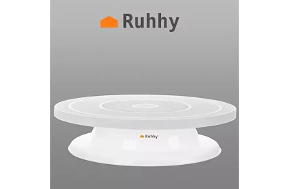 Obrotowy talerz do dekoracji tortów + 3 szpatułki