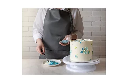 Obrotowy talerz do dekoracji tortów + 3 szpatułki