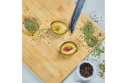 Deski bambusowe do krojenia – zestaw 4 szt. w stojaku