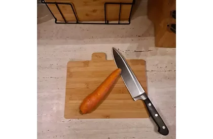 Deski bambusowe do krojenia – zestaw 4 szt. w stojaku