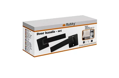 Klamka drzwiowa – klamka czarna matowa