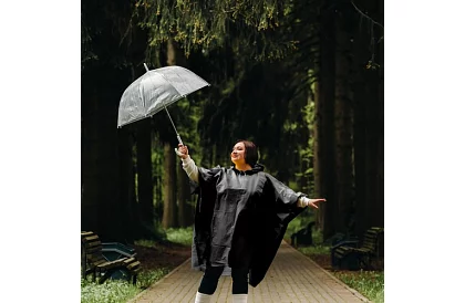 Peleryna rowerowa - poncho na deszcz