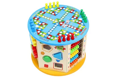 Drewniana edukacyjna gra sensoryczna - 8w1