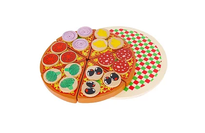 Zestaw do krojenia – drewniana pizza do krojenia + nóż