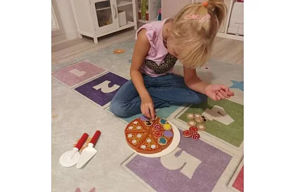 Zestaw do krojenia – drewniana pizza do krojenia + nóż