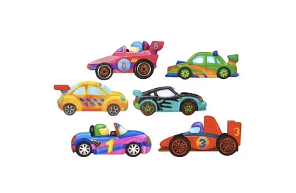 Zestaw kreatywnych magnesów DIY – samochody