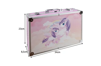 Zestaw dużych farb 144 szt. + walizka