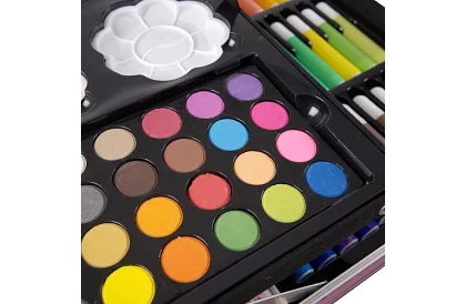 Zestaw dużych farb 144 szt. + walizka
