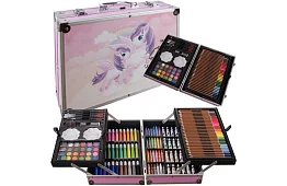 Zestaw dużych farb 144 szt. + walizka