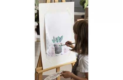 Stojak malarski drewniany