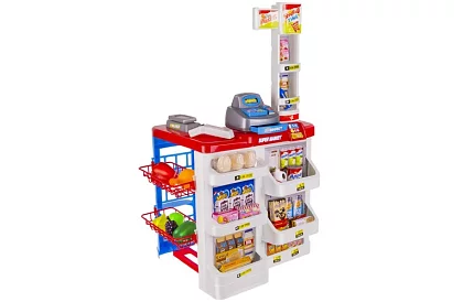 Sklep dziecięcy – supermarket z wózkiem i akcesoriami