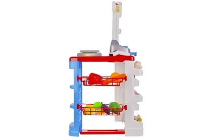 Sklep dziecięcy – supermarket z wózkiem i akcesoriami