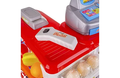 Sklep dziecięcy – supermarket z wózkiem i akcesoriami