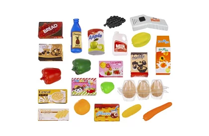 Sklep dziecięcy – supermarket z wózkiem i akcesoriami