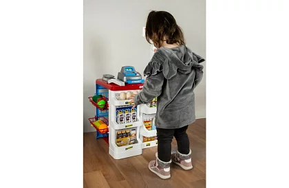 Sklep dziecięcy – supermarket z wózkiem i akcesoriami