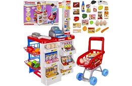 Sklep dziecięcy – supermarket z wózkiem i akcesoriami