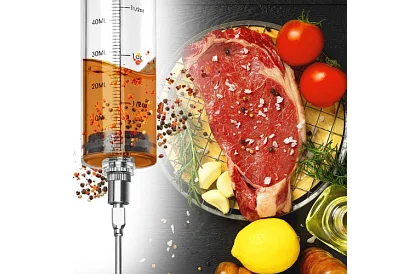 Injektor do mięsa + 3 igły