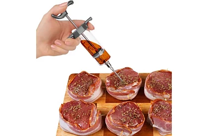 Injektor do mięsa + 3 igły