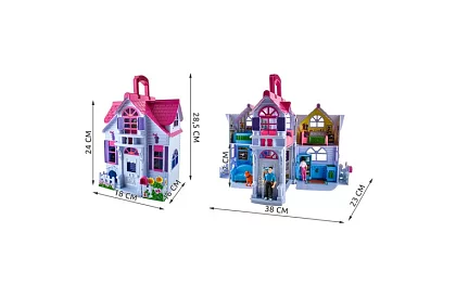 Składany domek dla lalek