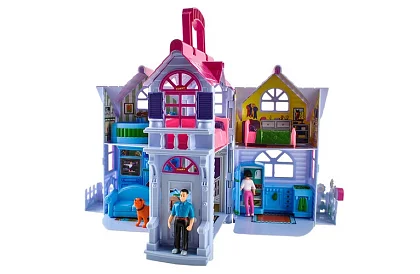 Składany domek dla lalek