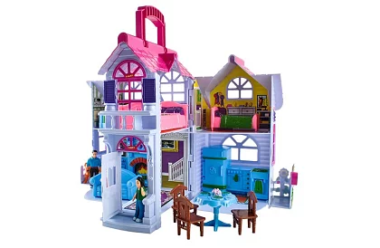 Składany domek dla lalek