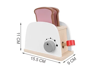 Drewniany toster dla małych kucharzy