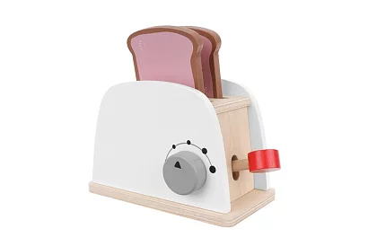 Drewniany toster dla małych kucharzy