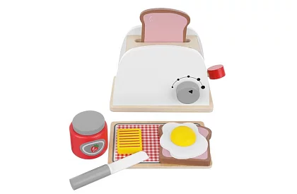 Drewniany toster dla małych kucharzy