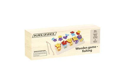 Drewniany sorter w kształcie + gra w ryby