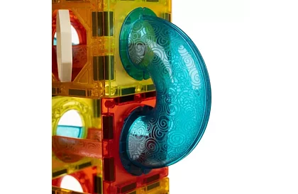 Zestaw edukacyjny magnetycznych klocków 3D - 77 sztuk