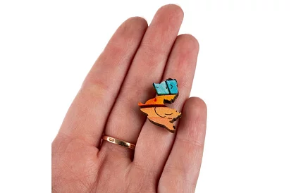 Drewniane puzzle kot – 130 elementów – 38 × 24 cm