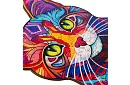 Drewniane puzzle kot – 130 elementów – 38 × 24 cm