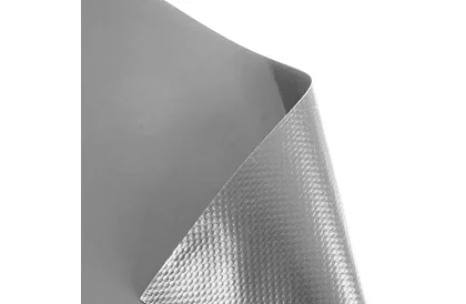 Taśma zaciemniająca na płot szara - panelowa 630 g/m² + klipsy