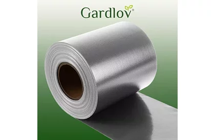 Taśma zaciemniająca na płot szara - panelowa 630 g/m² + klipsy