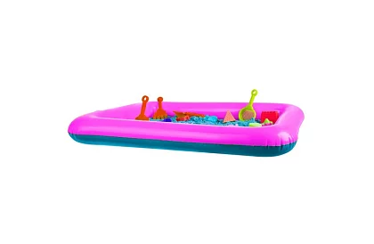 Tekutý kinetyczny piasek 2000 g - foremki i dmuchany piaskownica