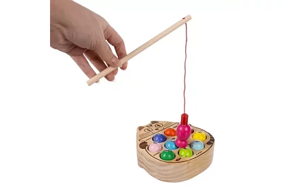 Drewniana magnetyczna gra w łapanie rybek