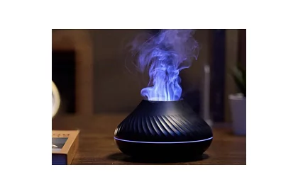 Aromatyczny dyfuzor z efektem płonącego płomienia + 3 olejki aromatyczne