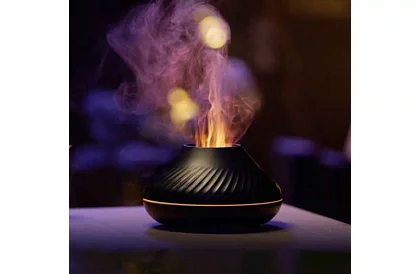 Aromatyczny dyfuzor z efektem płonącego płomienia + 3 olejki aromatyczne