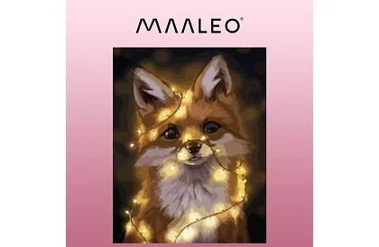 Malowanie według numerów - lis - 40x50 cm