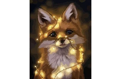 Malowanie według numerów - lis - 40x50 cm