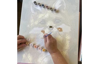 Malowanie według numerów - lis - 40x50 cm