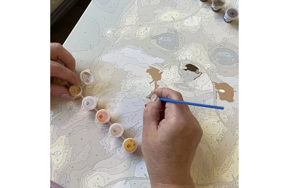 Malowanie według numerów - lis - 40x50 cm