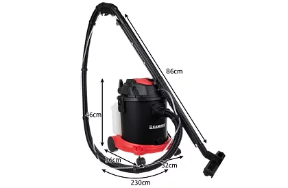 Tepowacz - odkurzacz Kaminer 20l z akcesoriami