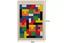 Drewniane puzzle Tetris