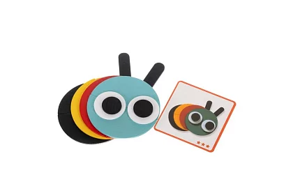 Drewniane geometryczne puzzle - zwierzątka