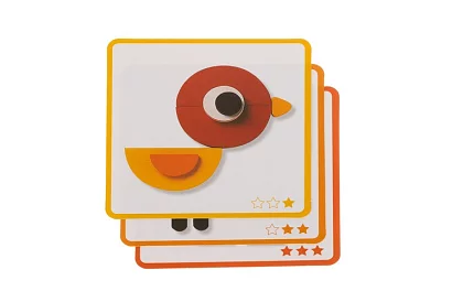 Drewniane geometryczne puzzle - zwierzątka