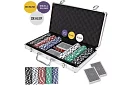Kompletna zestaw pokerowy - 300 żetonów w walizce