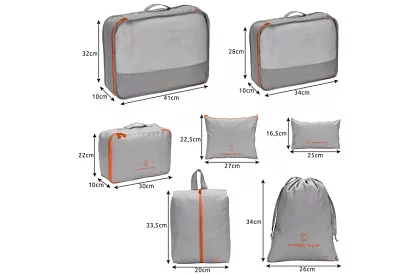 Organizery podróżne – zestaw 7 szt.